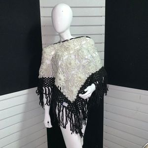 Triangle Hand Knit Scarf